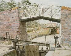 ALockwood_0001 Kingswood Basin Apr 1988. Original painting by Arthur Lockwood